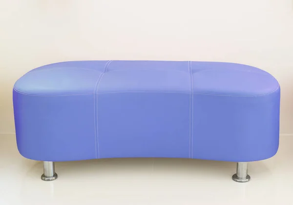 Canapé Cuir Bleu Pour Usage Décoratif — Photo