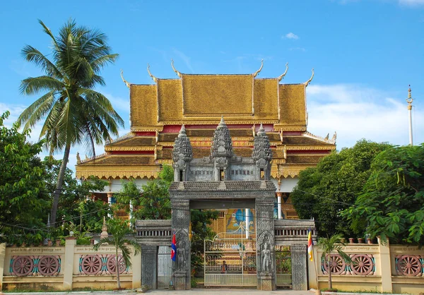 Hlavní Brána Wat Kesararam Seim Reap Kambodža — Stock fotografie