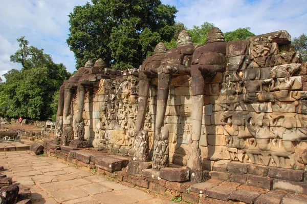 Terrace Elephants Terrace Used Angkor King Platform View His Victorious — Stock Photo, Image