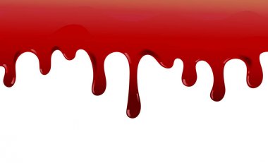 D kan ripping. Cadılar Bayramı kırmızı kanama leke, kanlı damlakanama, Gerçekçi vektör illüstrasyon