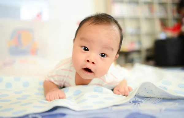 Cute Little Asian Baby Boy patrząc na kamerę — Zdjęcie stockowe