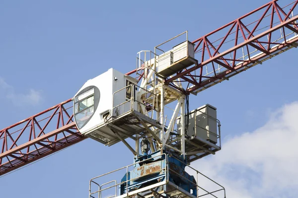 Construction Tower Crane Sky Background Crane — Stock Photo, Image