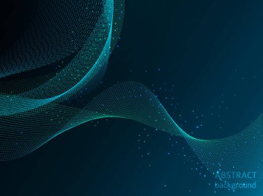 Mavi enerji alanı ışık kavramı, arka plan duvar kağıdı tasarımı.