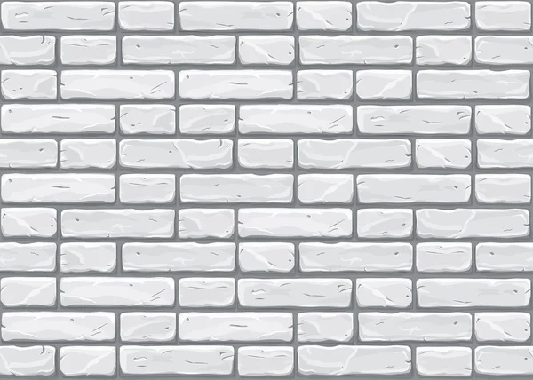 Grigio muro di mattoni senza soluzione di continuità sfondo. Vecchio muro di mattoni . — Vettoriale Stock