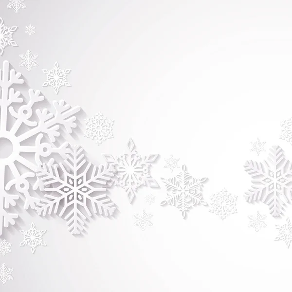 Christmas background with white snowflakes Stock Vector by ©Dazdraperma  32034983
