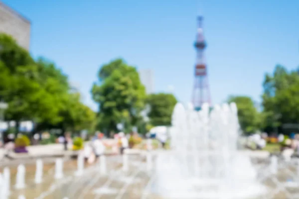 Defocus Bokeh Van Sapporo Toren Japan — Stockfoto