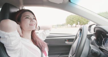 Smart self driving car concept clipart