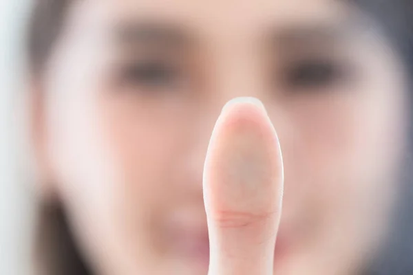 Концепція сканування відбитків пальців — стокове фото