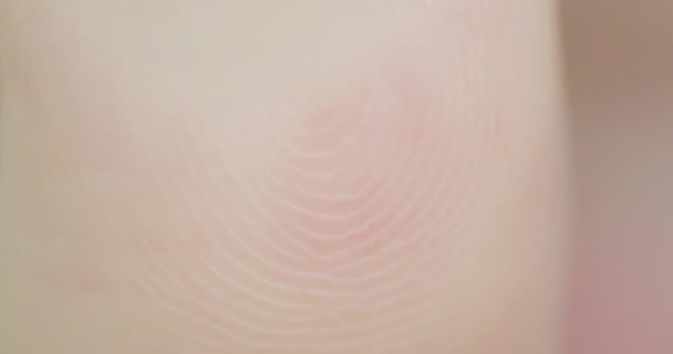 Fingerprint scan koncept — Stockvideo