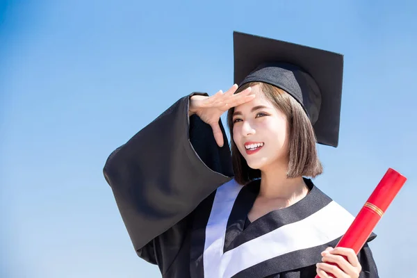 Asiático estudante pós-graduação — Fotografia de Stock