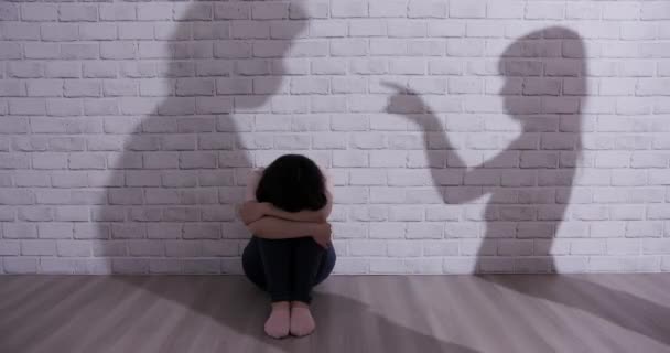 Begrip huiselijk geweld — Stockvideo