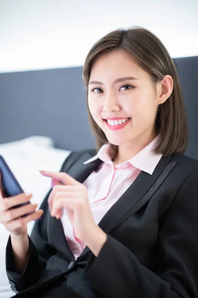 Businesswoman have a business trip — Stock Photo, Image