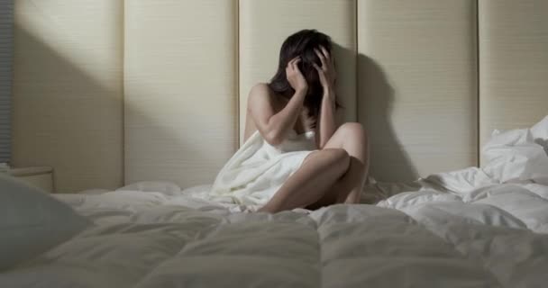 Mulher violência doméstica e estupro — Vídeo de Stock