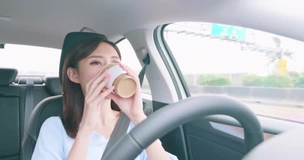 Inteligentní řízení auta sebepojetí — Stock video