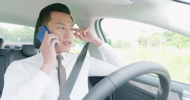 Conceito de carro auto condução inteligente — Vídeo de Stock