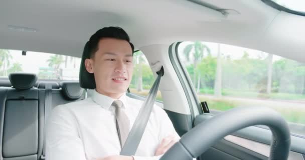 Concepto de auto conducción inteligente — Vídeos de Stock
