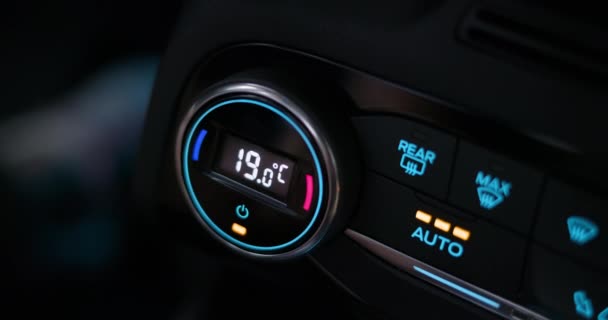 Carro sistema de ar condicionado — Vídeo de Stock