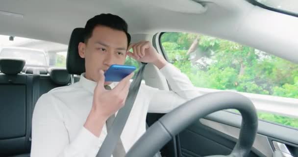 Smart self mengemudi mobil konsep — Stok Video