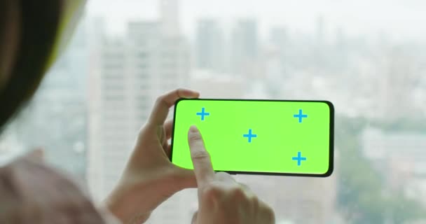 5g teléfono pantalla completa — Vídeo de stock