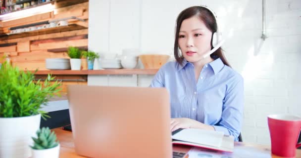 Videoconferencia teletrabajo en casa — Vídeos de Stock