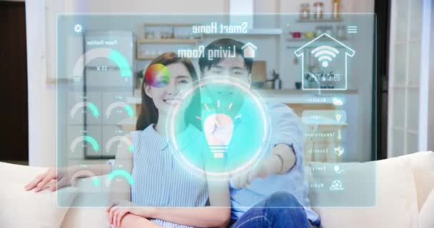 Concept de maison intelligente IOT — Video