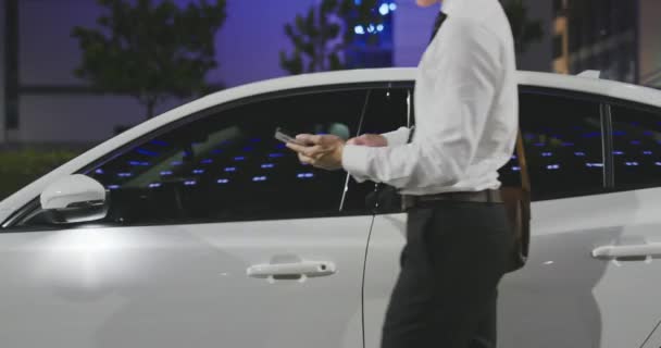 Araba anahtarsız güvenlik kavramı — Stok video