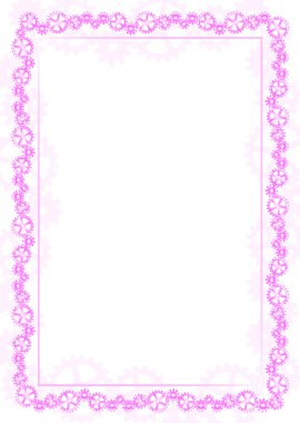 Pink çerçeve ve dişli tipi mekanizması ile sınır