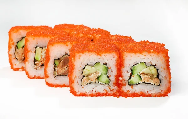 Rulo (yengeç, karides, tobiko, avokado, beyaz sos).