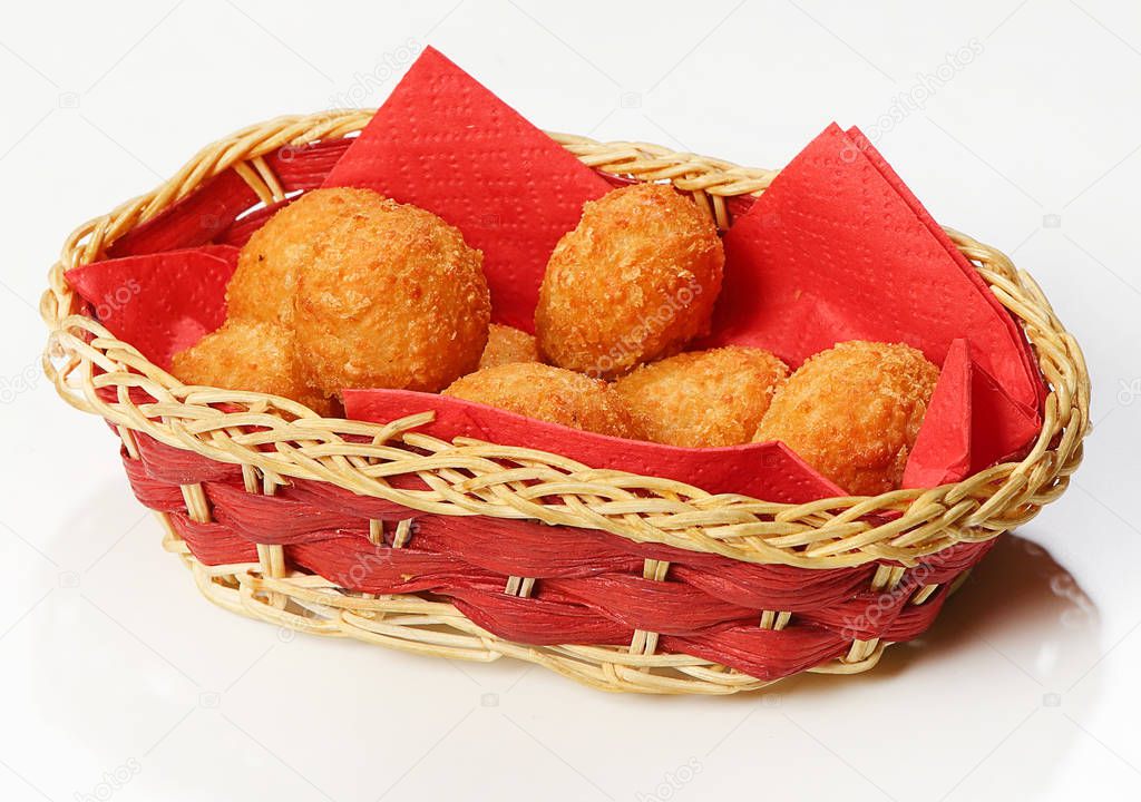 Assorted cheese balls (stuffed with smoked salmon, gherkins, olives and Fetax cheese).