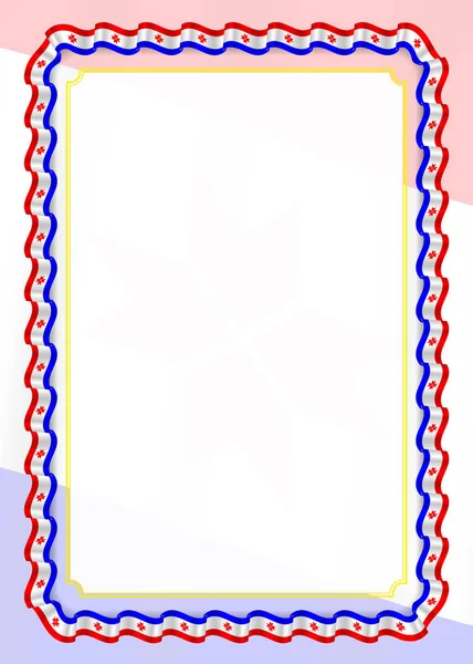 Frame Border Ribbon Mordovia Flag Template Elements Your Certificate Diploma — Stock Vector