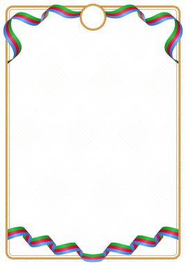 Çerçeve ve şerit kenarlığını Eritre bayrak, sertifika ve diploma için şablon öğeleri renkleri ile