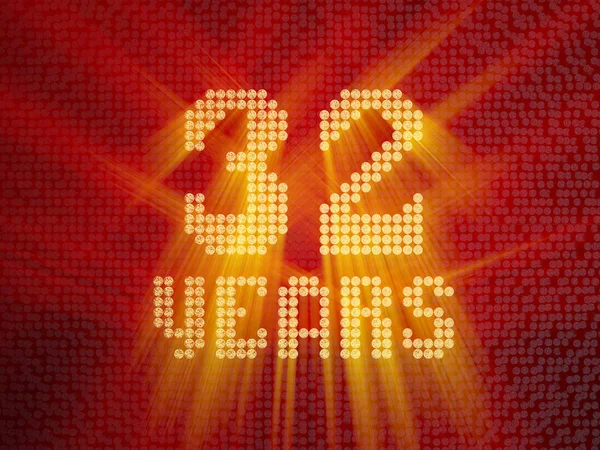Goldene Nummer 32 Jahre. 3D-Darstellung — Stockfoto