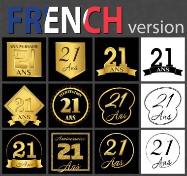 Fransız 21 numaralı şablonları kümesi