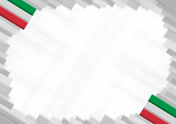 Bordure faite avec des couleurs nationales Italie — Image vectorielle