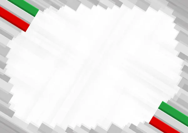 Frontière faite avec des couleurs nationales Iran — Image vectorielle
