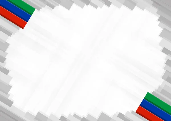 Bordure réalisée avec les couleurs nationales du Daghestan — Image vectorielle