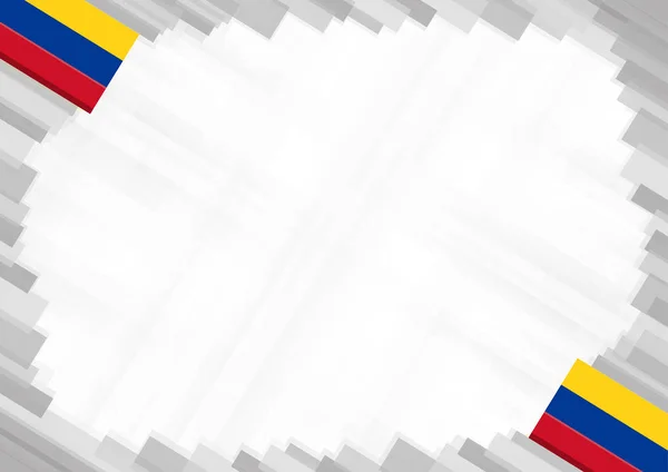 Fronteira feita com cores nacionais da Colômbia — Vetor de Stock