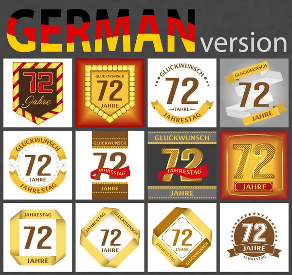 Ensemble allemand de modèles 72 — Image vectorielle