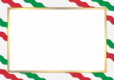 İtalya ulusal renkleri ile yapılan sınır