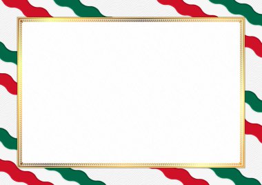 Meksika ulusal renkleri ile yapılan sınır