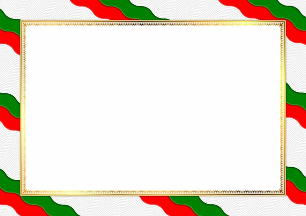 Bordure faite avec Tatarstan couleurs nationales — Image vectorielle