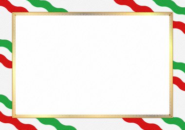 Sınır İran ulusal renkleri ile yapılan