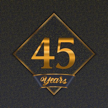 Golden number 45 templates clipart