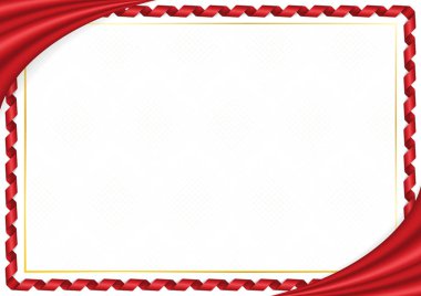 Sınır Çin ulusal renkleri ile yapılan