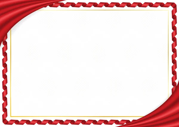 Sınır Çin ulusal renkleri ile yapılan