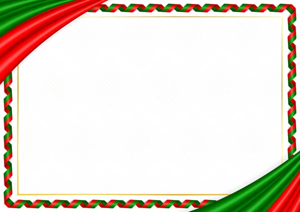 Bordure faite avec Tatarstan couleurs nationales — Image vectorielle