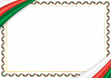 Madagaskar ulusal renkleri ile yapılan sınır