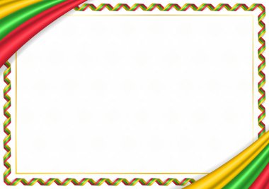 Myanmar ulusal renkleri ile yapılan sınır