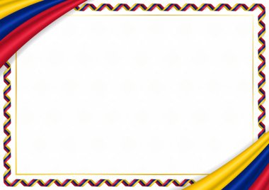 Venezuela ulusal renkleri ile yapılan sınır