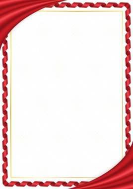 Sınır Çin ulusal renkleri ile yapılan